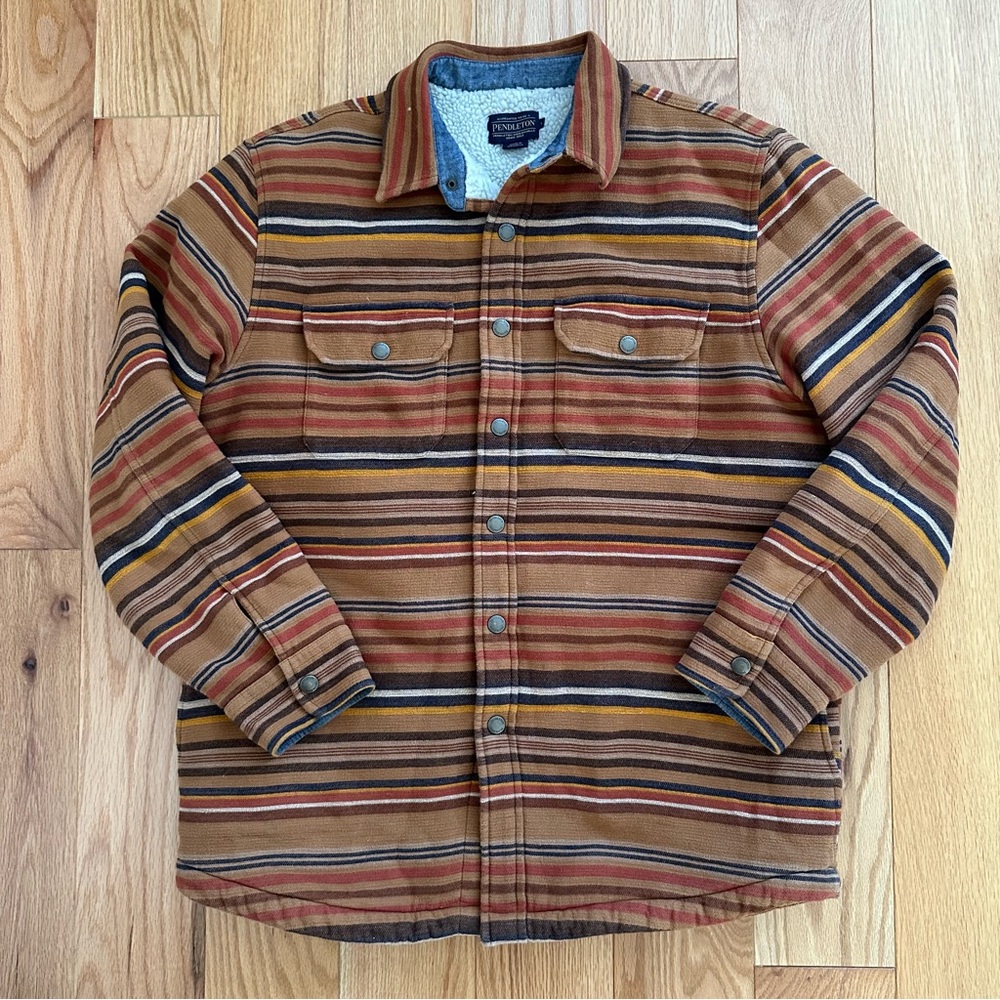 Pendleton sherpa lined shirt jacket